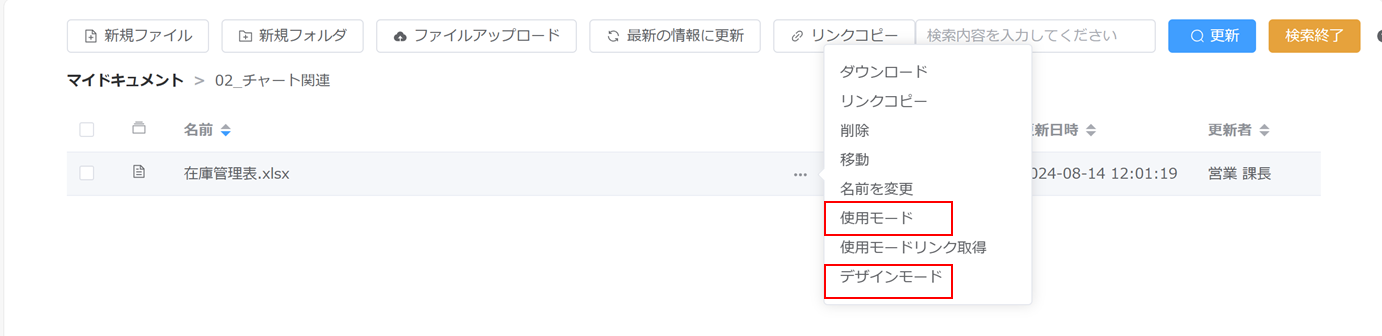 編集・使用権限あり